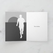 Glückliche Geburtstagskarte für Laufbegeisterte Karte (Innenseite)