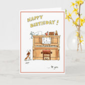 Glückliche Geburtstagskarte für Musikfans Karte (Gelbe Blume)