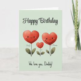 Glückliche Geburtstagskarte für Papa, mit Gedicht, Karte