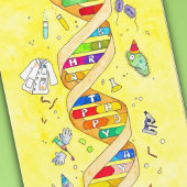 Glückliche Geburtstagskarte für wissenschaftliche Karte