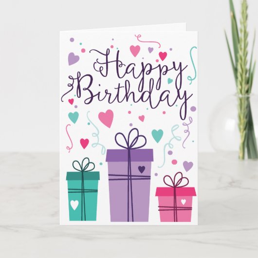 Glückliche Geburtstagskarte Karte (Vorderseite)