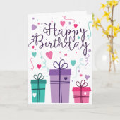 Glückliche Geburtstagskarte Karte (Gelbe Blume)