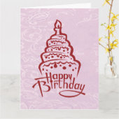 Glückliche Geburtstagskarte Karte (Gelbe Blume)