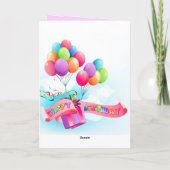 Glückliche Geburtstagskarte Karte (Rückseite)