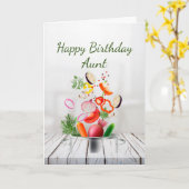 Glückliche Geburtstagskarte Liebe & Tante Karte (Gelbe Blume)