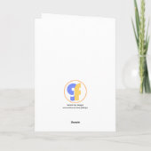 Glückliche Geburtstagskarte mit Foto Dankeskarte (Rückseite)