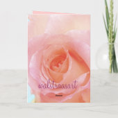 Glückliche Geburtstagskarte mit Rose Karte (Rückseite)