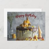 Glückliche Geburtstagskarte modern Postkarte (Vorne/Hinten)