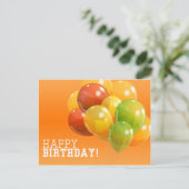 Glückliche Geburtstagskarte Postkarte (Stehend Vorderseite)