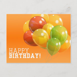 Glückliche Geburtstagskarte Postkarte