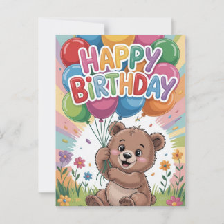 Glückliche Geburtstagskarte Postkarte