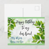 Glückliche Geburtstagskarte Postkarte (Vorne/Hinten)