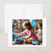 Glückliche Geburtstagskarte, Postkarte (Vorne/Hinten)