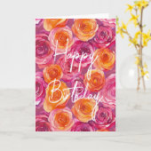 Glückliche Geburtstagskarte Rosenfalzkarte Karte (Gelbe Blume)