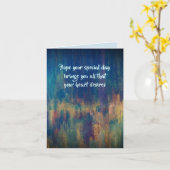 Glückliche Geburtstagskarte von dalDesignNZ Karte (Gelbe Blume)