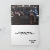 Glückliche Geburtstagskarte zu Bestie Karte (Innenseite)