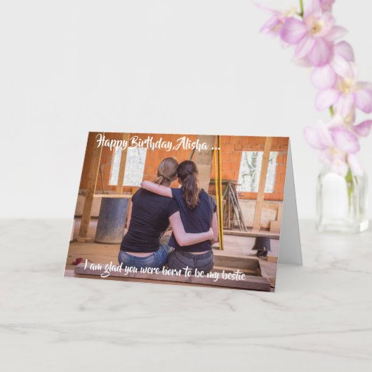 Glückliche Geburtstagskarte zu Bestie Karte (Orchidee)