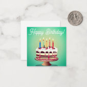 Glückliche Geburtstagskarten, niedlich, Vorrat! Mitteilungskarte (Vorderseite/Rückseite Beispiel)