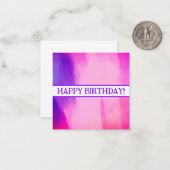 Glückliche Geburtstagskarten, niedlich, Vorrat! Mitteilungskarte (Vorderseite/Rückseite Beispiel)