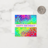 Glückliche Geburtstagskarten, niedlich, Vorrat! Mitteilungskarte (Vorderseite/Rückseite Beispiel)