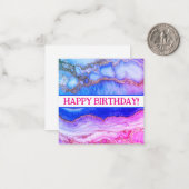 Glückliche Geburtstagskarten, niedlich, Vorrat! Mitteilungskarte (Vorderseite/Rückseite Beispiel)