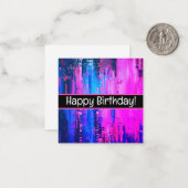 Glückliche Geburtstagskarten, niedlich, Vorrat! Mitteilungskarte (Vorderseite/Rückseite Beispiel)