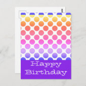 Glückliche Geburtstagskarten Postkarte (Vorne/Hinten)