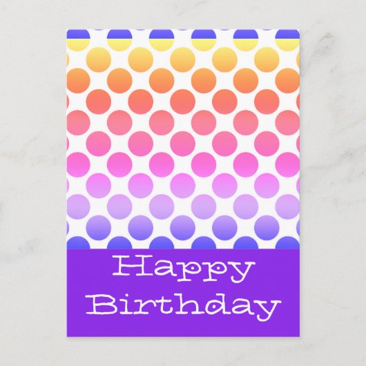 Glückliche Geburtstagskarten Postkarte (Vorderseite)