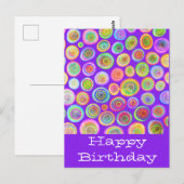 Glückliche Geburtstagskarten Postkarte (Vorne/Hinten)