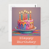 Glückliche Geburtstagskarten Postkarte (Vorne/Hinten)