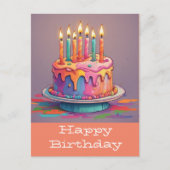 Glückliche Geburtstagskarten Postkarte (Vorderseite)