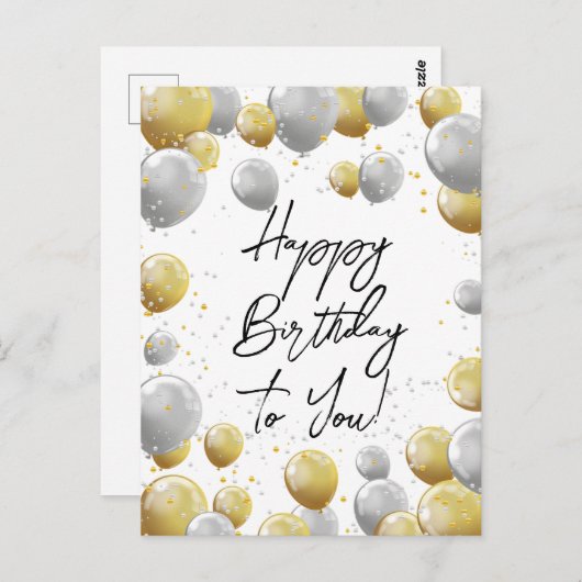 Glückliche Geburtstagskarten Postkarte (Vorne/Hinten)