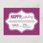 Glückliche Geburtstagskarten Postkarte (Vorderseite)