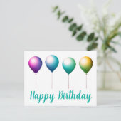 Glückliche Geburtstagskarten Postkarte (Stehend Vorderseite)