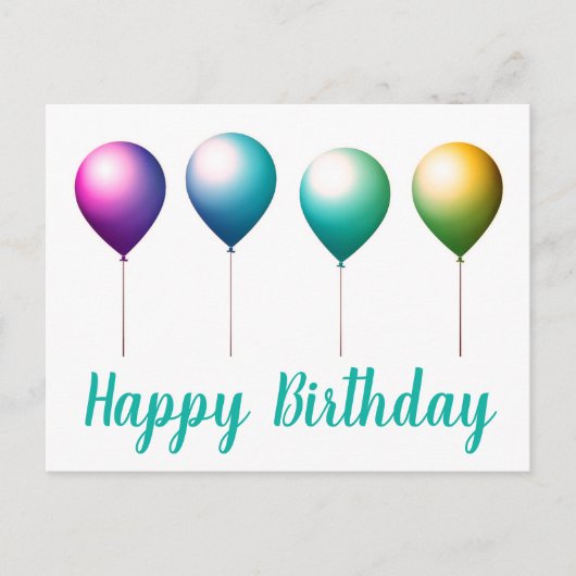 Glückliche Geburtstagskarten Postkarte (Vorderseite)