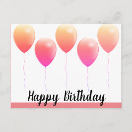 Glückliche Geburtstagskarten Postkarte