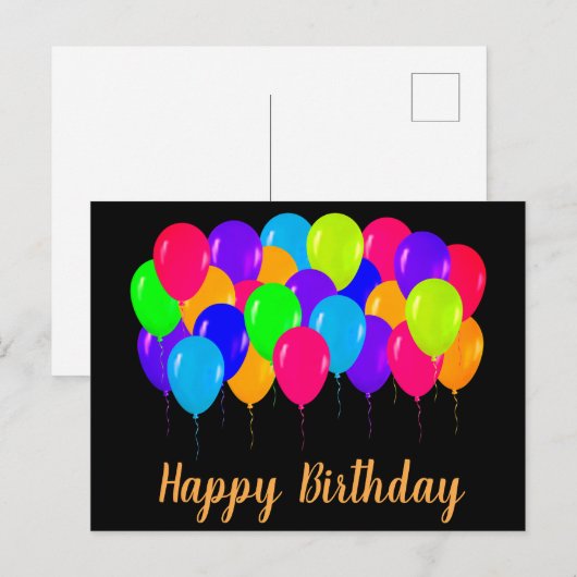 Glückliche Geburtstagskarten Postkarte (Vorne/Hinten)