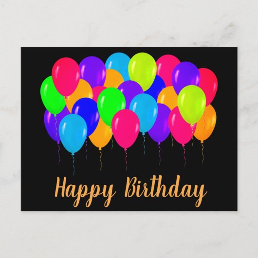 Glückliche Geburtstagskarten Postkarte (Vorderseite)