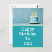 Glückliche Geburtstagskarten Postkarte (Vorne/Hinten)