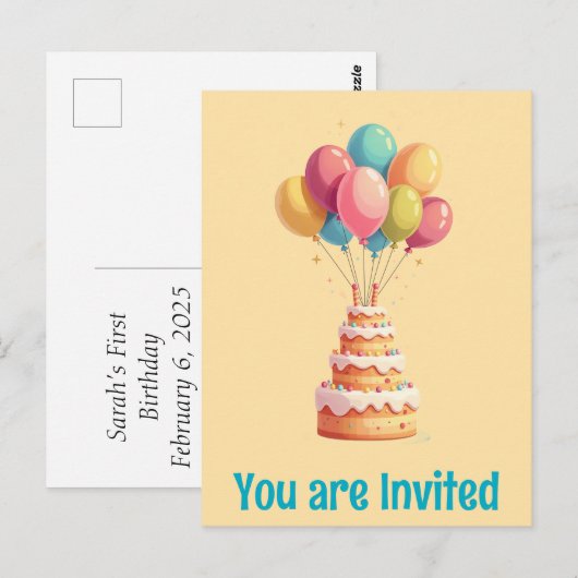 Glückliche Geburtstagskarten Postkarte (Vorne/Hinten)