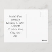 Glückliche Geburtstagskarten Postkarte (Rückseite)