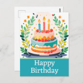 Glückliche Geburtstagskarten Postkarte (Vorne/Hinten)