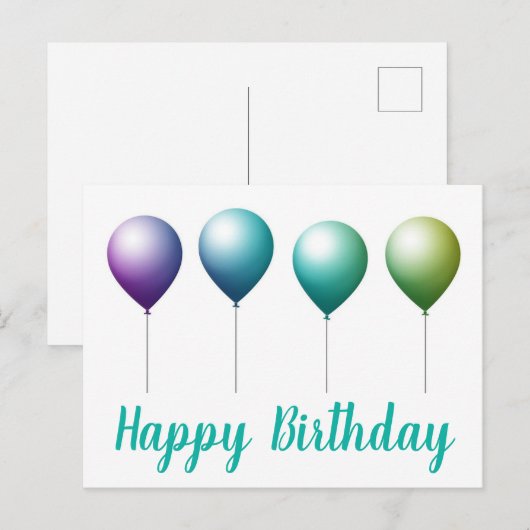 Glückliche Geburtstagskarten Postkarte (Vorne/Hinten)