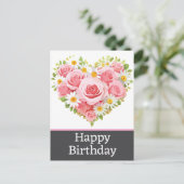 Glückliche Geburtstagskarten Postkarte (Stehend Vorderseite)