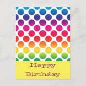 Glückliche Geburtstagskarten Postkarte (Vorderseite)