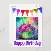 Glückliche Geburtstagskarten Postkarte (Vorne/Hinten)