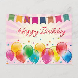 Glückliche Geburtstagskarten Postkarte