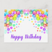 Glückliche Geburtstagskarten Postkarte (Vorderseite)