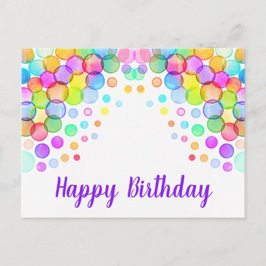 Glückliche Geburtstagskarten Postkarte (Vorderseite)