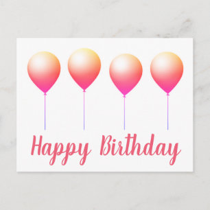 Glückliche Geburtstagskarten Postkarte
